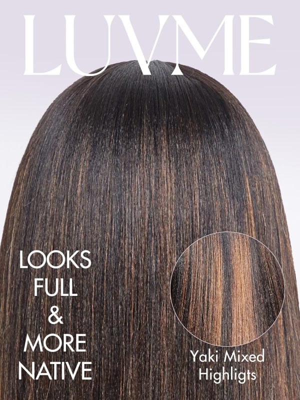 LUVME HAIR 10 Inch Light Yaki Straight Bob Wig with Bangs Human Hair Realistic HD Lace Short Black Bob Wigs, Ready to Go Blunt Cut Bob Wig Glueless 180 Density - Image 14