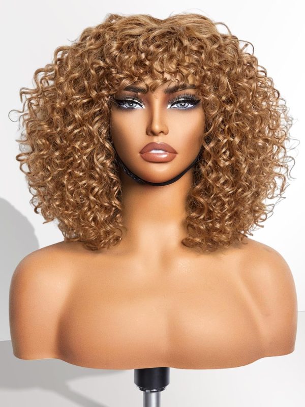 LUVME HAIR 10 Inch Light Yaki Straight Bob Wig with Bangs Human Hair Realistic HD Lace Short Black Bob Wigs, Ready to Go Blunt Cut Bob Wig Glueless 180 Density - Image 111
