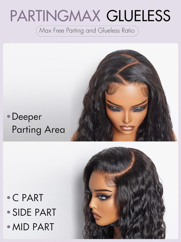 LUVME HAIR 12 Inch PartingMax Middle Part Glueless Wig Water Wave Versatile 7x6 Closure HD Lace Short Wig - Image 3