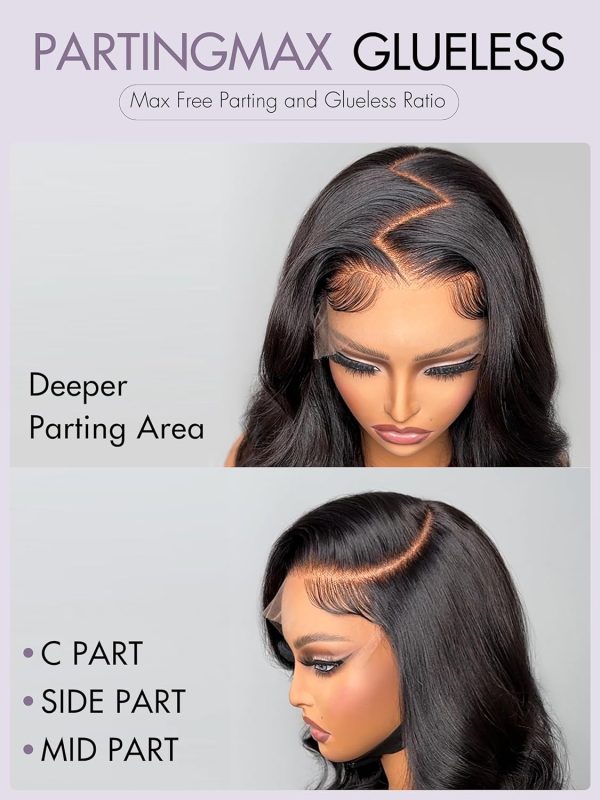 LUVME HAIR 12 Inch PartingMax Middle Part Glueless Wig Water Wave Versatile 7x6 Closure HD Lace Short Wig - Image 25