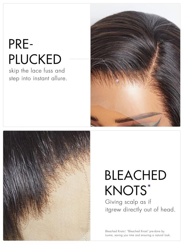 LUVME HAIR 8 Inch Blonde Highlight Short Curly Human Hair Wig Glueless Pre Plucked Left C Parted Ombre Bob Wig, Ready to Go Pre Cut HD Lace Closure Wig - Image 39