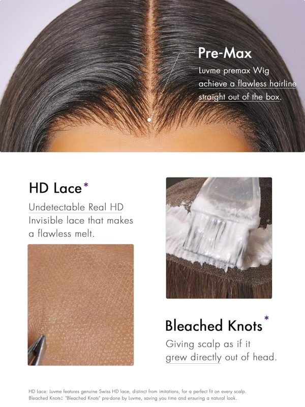 LUVME HAIR 8 Inch Blonde Highlight Short Curly Human Hair Wig Glueless Pre Plucked Left C Parted Ombre Bob Wig, Ready to Go Pre Cut HD Lace Closure Wig - Image 64