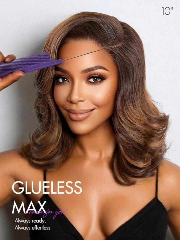LUVME HAIR 8 Inch Blonde Highlight Short Curly Human Hair Wig Glueless Pre Plucked Left C Parted Ombre Bob Wig, Ready to Go Pre Cut HD Lace Closure Wig - Image 97