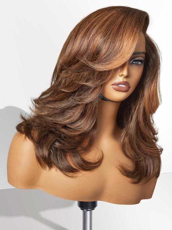 LUVME HAIR 8 Inch Blonde Highlight Short Curly Human Hair Wig Glueless Pre Plucked Left C Parted Ombre Bob Wig, Ready to Go Pre Cut HD Lace Closure Wig - Image 101