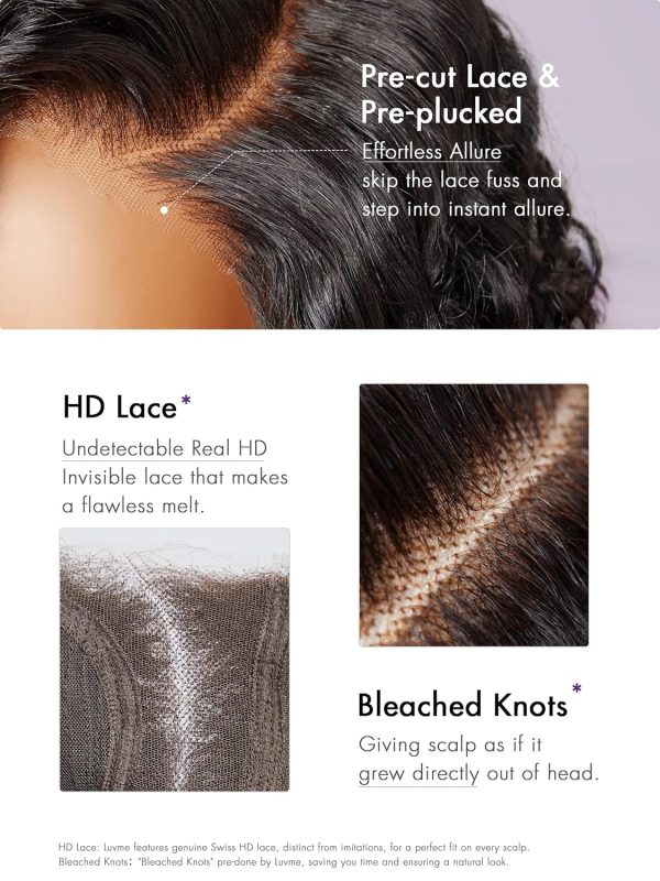 LUVME HAIR 8 Inch Blonde Highlight Short Curly Human Hair Wig Glueless Pre Plucked Left C Parted Ombre Bob Wig, Ready to Go Pre Cut HD Lace Closure Wig - Image 113