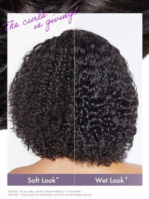 LUVME HAIR 8 Inch Blonde Highlight Short Curly Human Hair Wig Glueless Pre Plucked Left C Parted Ombre Bob Wig, Ready to Go Pre Cut HD Lace Closure Wig - Image 115