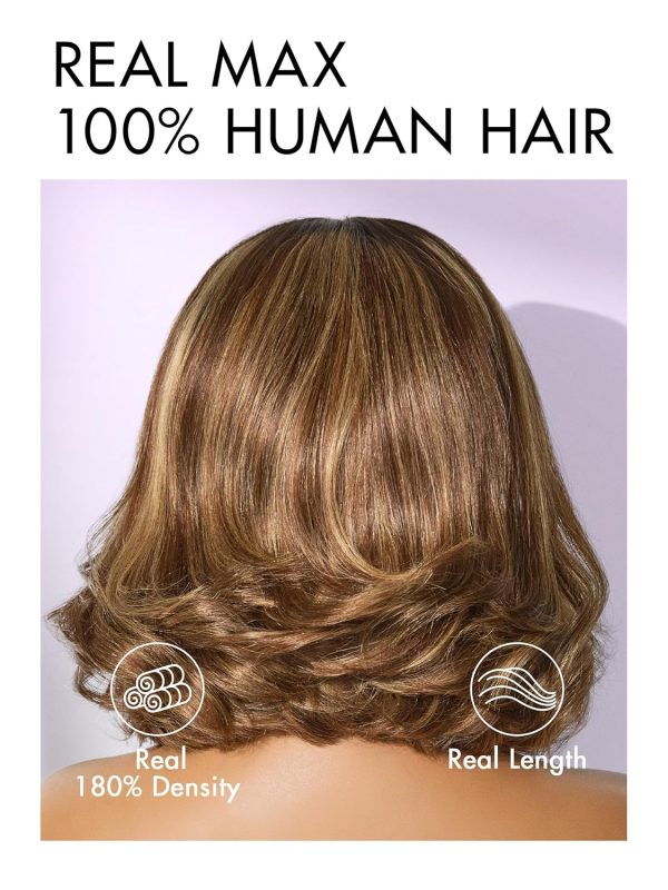 LUVME HAIR 8 Inch Blonde Highlight Short Curly Human Hair Wig Glueless Pre Plucked Left C Parted Ombre Bob Wig, Ready to Go Pre Cut HD Lace Closure Wig - Image 121