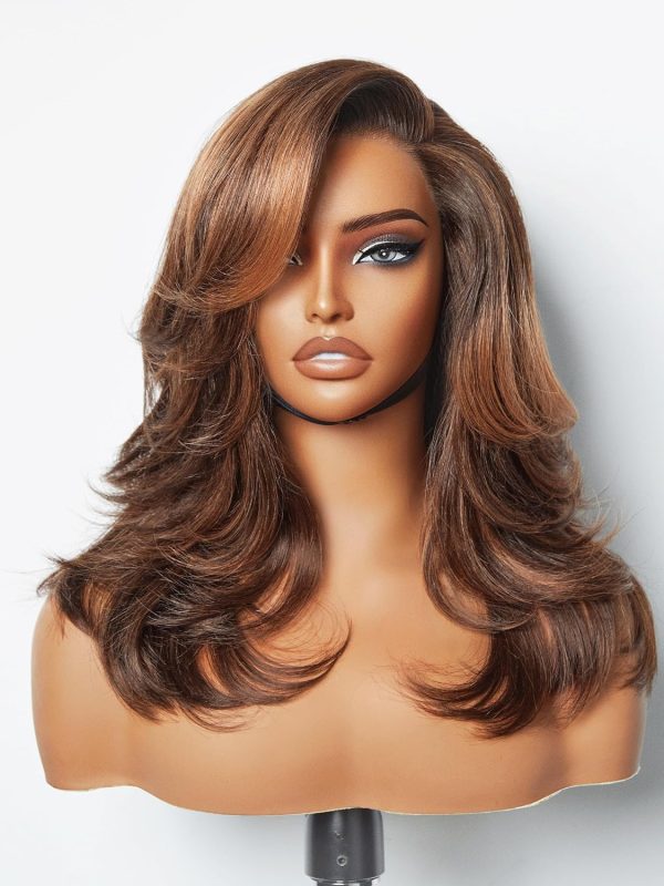 LUVME HAIR 8 Inch Blonde Highlight Short Curly Human Hair Wig Glueless Pre Plucked Left C Parted Ombre Bob Wig, Ready to Go Pre Cut HD Lace Closure Wig - Image 132