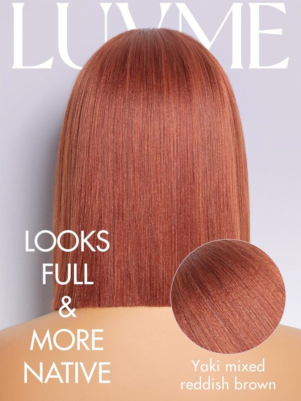 LUVME HAIR Ombre Blonde Bob Wig with Bangs Human Hair, Silky Straight Platinum Blonde Human Hair Short Wigs with Dark Roots, Ready to Go Lace Bang Bob Wig 10 Inch - Image 15
