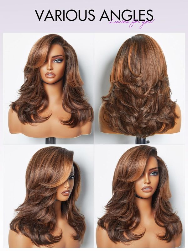 LUVME HAIR 8 Inch Blonde Highlight Short Curly Human Hair Wig Glueless Pre Plucked Left C Parted Ombre Bob Wig, Ready to Go Pre Cut HD Lace Closure Wig - Image 137