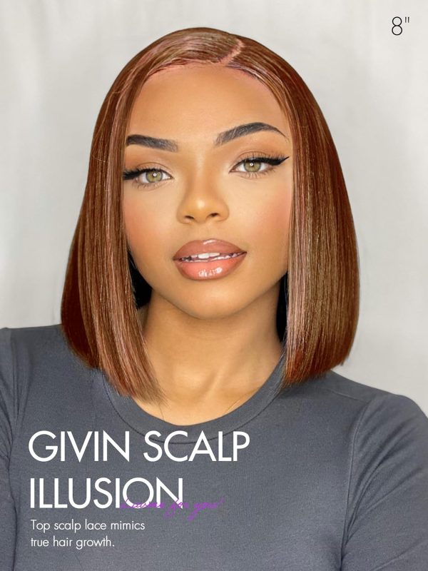 LUVME HAIR 8 Inch Blonde Highlight Short Curly Human Hair Wig Glueless Pre Plucked Left C Parted Ombre Bob Wig, Ready to Go Pre Cut HD Lace Closure Wig - Image 159