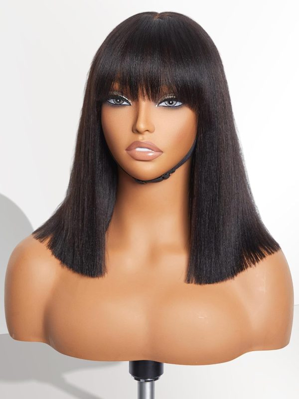 LUVME HAIR Ombre Blonde Highlight Silky Straight Glueless Pre Cut Lace Bob Wig - Image 36