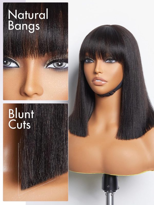 LUVME HAIR Ombre Blonde Highlight Silky Straight Glueless Pre Cut Lace Bob Wig - Image 38