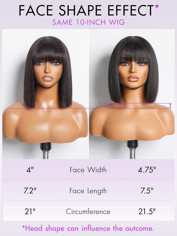 LUVME HAIR Ombre Blonde Highlight Silky Straight Glueless Pre Cut Lace Bob Wig - Image 67