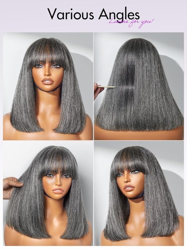 LUVME HAIR Ombre Blonde Highlight Silky Straight Glueless Pre Cut Lace Bob Wig - Image 79