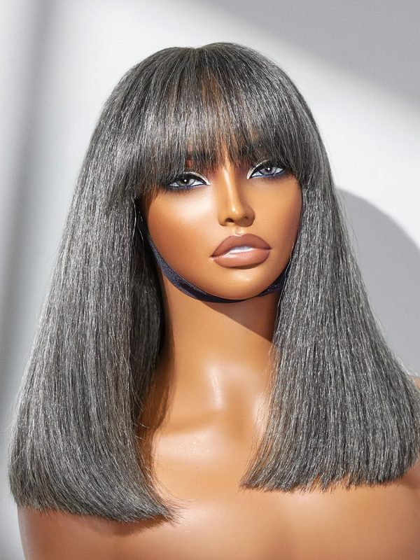 LUVME HAIR Ombre Blonde Highlight Silky Straight Glueless Pre Cut Lace Bob Wig - Image 80