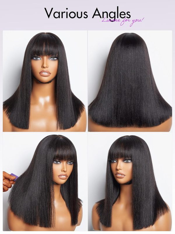 LUVME HAIR Ombre Blonde Highlight Silky Straight Glueless Pre Cut Lace Bob Wig - Image 96