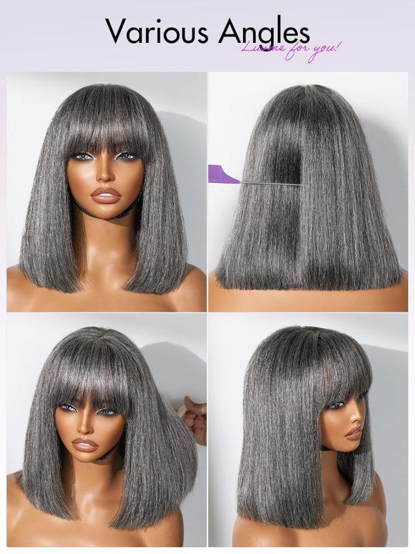 LUVME HAIR Ombre Blonde Highlight Silky Straight Glueless Pre Cut Lace Bob Wig - Image 117