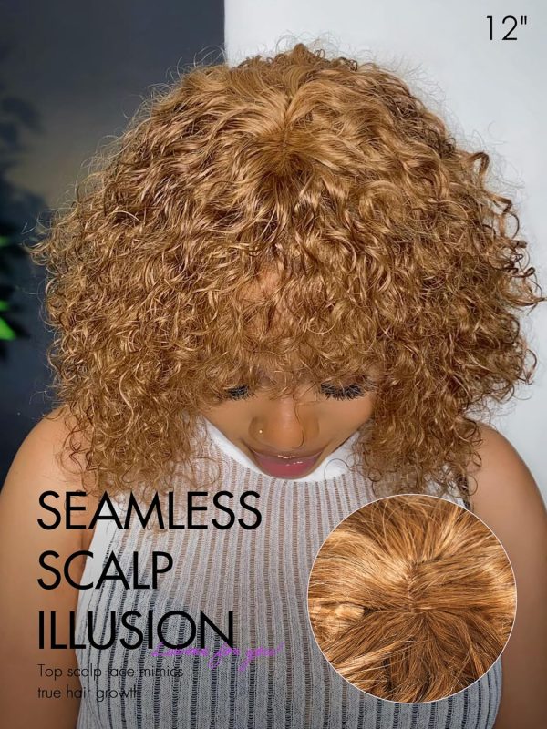 LUVME HAIR Ombre Blonde Highlight Silky Straight Glueless Pre Cut Lace Bob Wig - Image 120