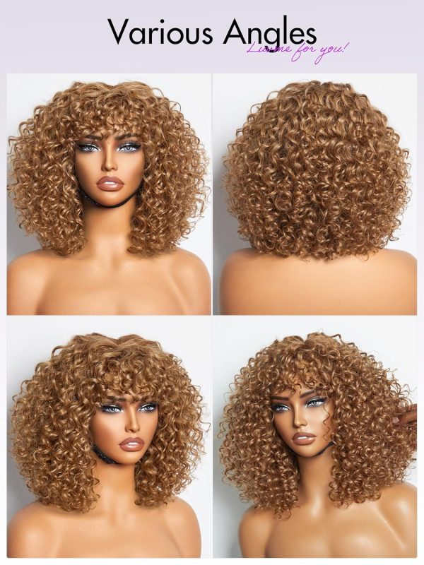 LUVME HAIR Ombre Blonde Highlight Silky Straight Glueless Pre Cut Lace Bob Wig - Image 123