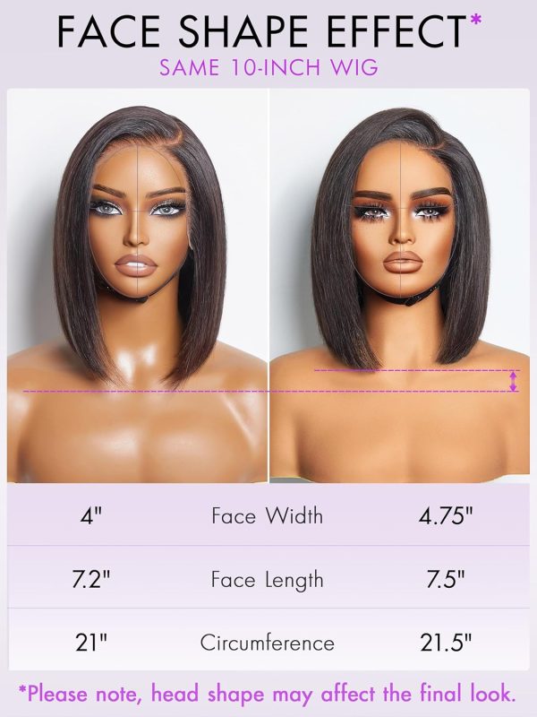 LUVME HAIR Ombre Blonde Highlight Silky Straight Glueless Pre Cut Lace Bob Wig - Image 127