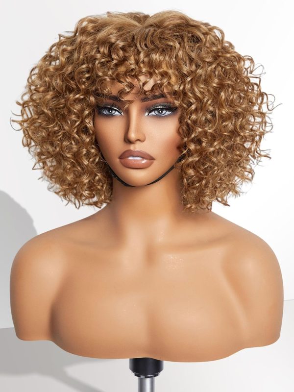 LUVME HAIR Ombre Blonde Highlight Silky Straight Glueless Pre Cut Lace Bob Wig - Image 132