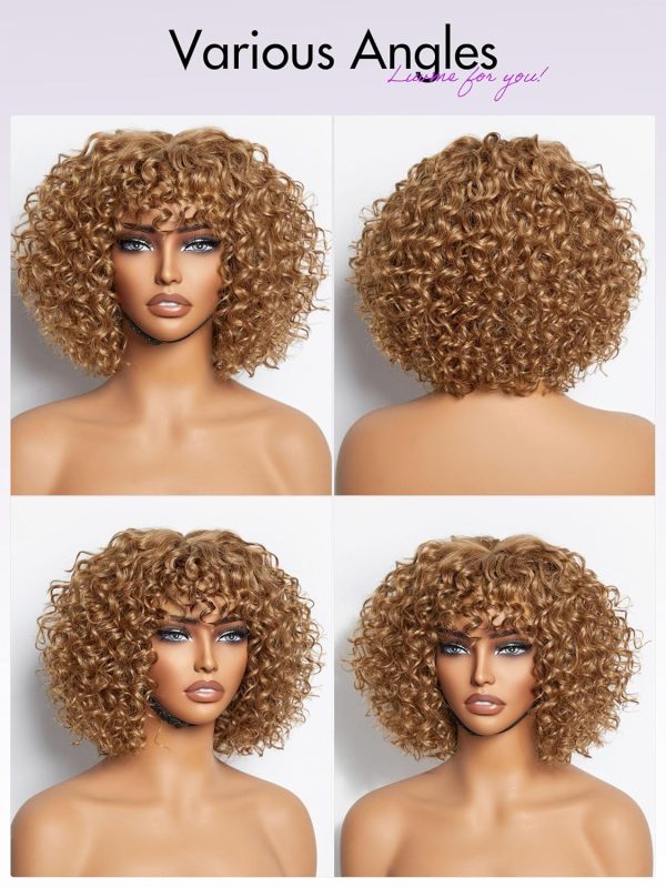 LUVME HAIR Ombre Blonde Highlight Silky Straight Glueless Pre Cut Lace Bob Wig - Image 133