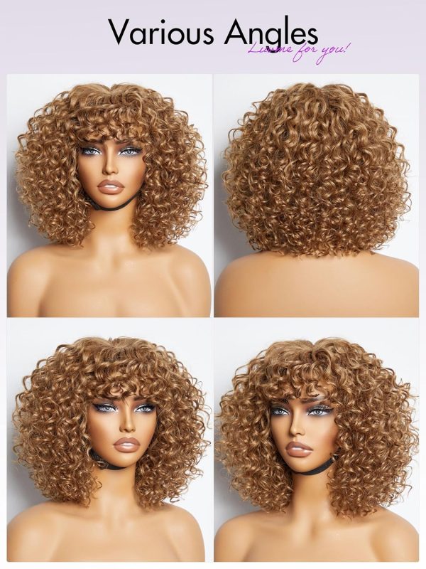 LUVME HAIR Ombre Blonde Highlight Silky Straight Glueless Pre Cut Lace Bob Wig - Image 162