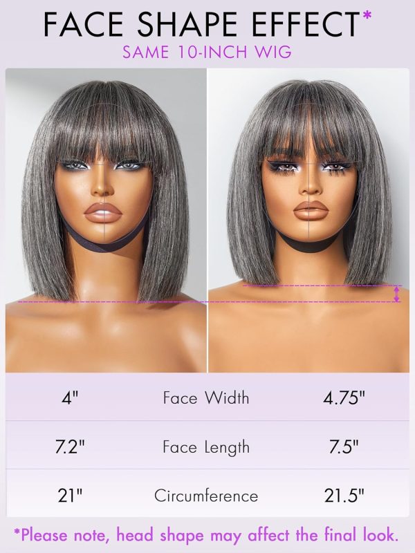 LUVME HAIR Ombre Blonde Highlight Silky Straight Glueless Pre Cut Lace Bob Wig - Image 169