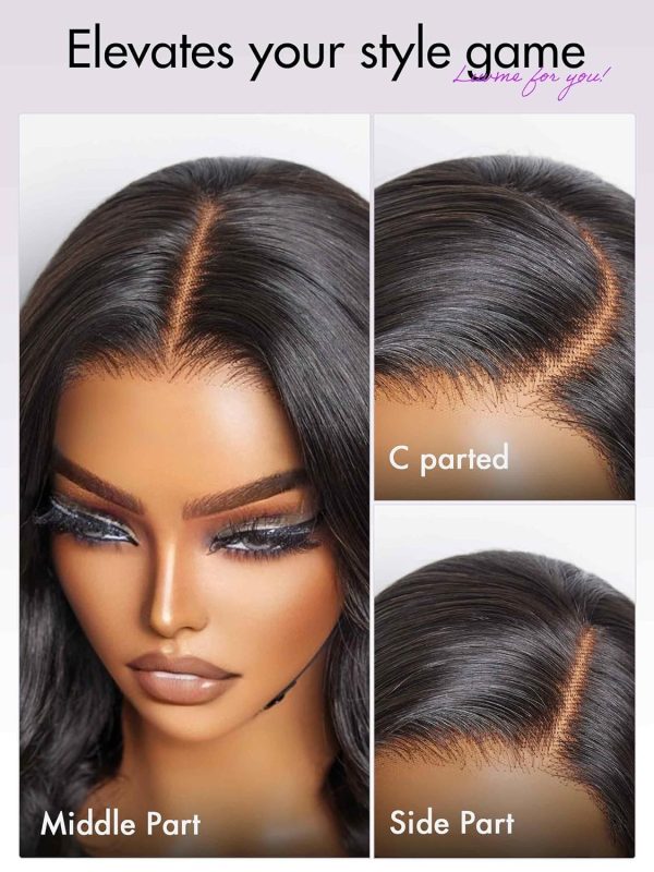 LUVME HAIR 16'' Straight Lace Front Wigs Human Hair 13x4 Pre Cut Lace Glueless Human Hair Wig Pre Plucked Long Straight Black Wig For Women 180 Density - Image 13