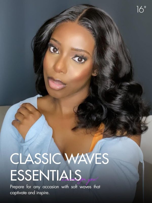 LUVME HAIR 16'' Straight Lace Front Wigs Human Hair 13x4 Pre Cut Lace Glueless Human Hair Wig Pre Plucked Long Straight Black Wig For Women 180 Density - Image 30