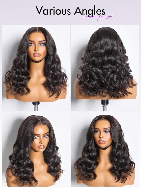 LUVME HAIR 16'' Straight Lace Front Wigs Human Hair 13x4 Pre Cut Lace Glueless Human Hair Wig Pre Plucked Long Straight Black Wig For Women 180 Density - Image 35