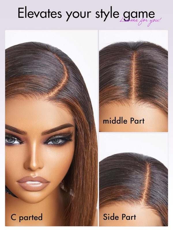 LUVME HAIR 16'' Straight Lace Front Wigs Human Hair 13x4 Pre Cut Lace Glueless Human Hair Wig Pre Plucked Long Straight Black Wig For Women 180 Density - Image 40
