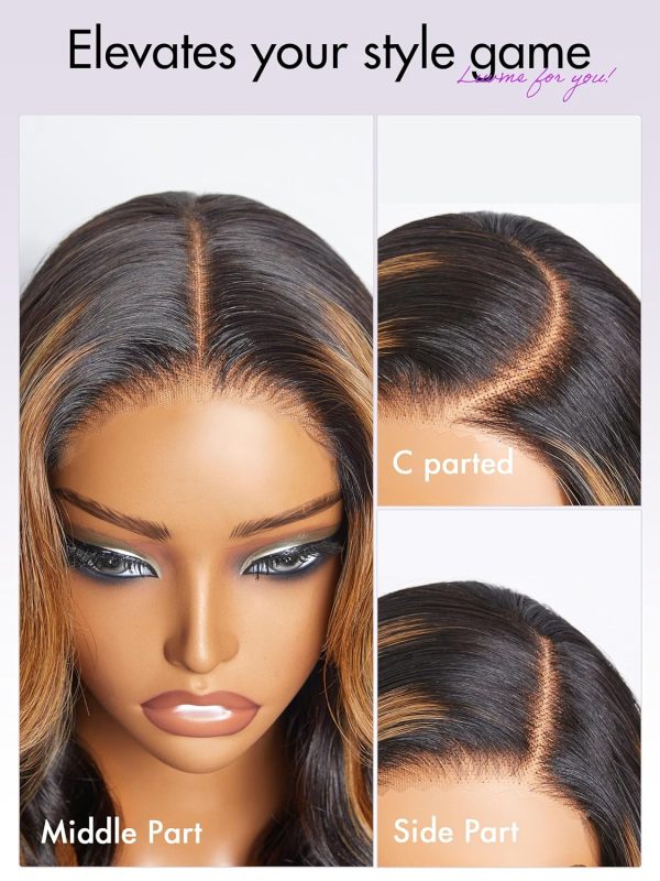LUVME HAIR 16'' Straight Lace Front Wigs Human Hair 13x4 Pre Cut Lace Glueless Human Hair Wig Pre Plucked Long Straight Black Wig For Women 180 Density - Image 56