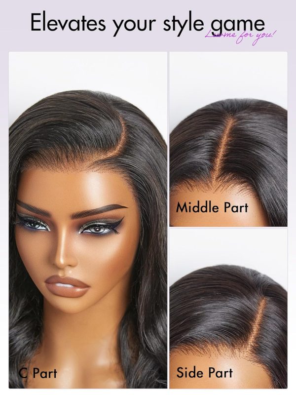 LUVME HAIR 16'' Straight Lace Front Wigs Human Hair 13x4 Pre Cut Lace Glueless Human Hair Wig Pre Plucked Long Straight Black Wig For Women 180 Density - Image 63