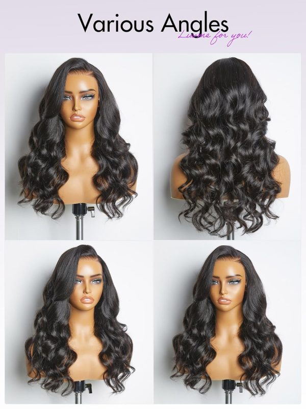 LUVME HAIR 16'' Straight Lace Front Wigs Human Hair 13x4 Pre Cut Lace Glueless Human Hair Wig Pre Plucked Long Straight Black Wig For Women 180 Density - Image 64