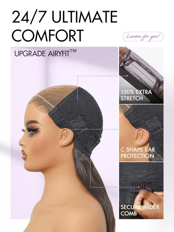 LUVME HAIR 7x6 HD Lace All-Day Comfort Wig 200% Density Hair PartingMax Lace Wigs Highlight Color Loose Body Wave Lace Front Wigs Human Hair Pre Cut Plucked Lace Frontal Glueless 20 Inches Mix Brown - Image 7