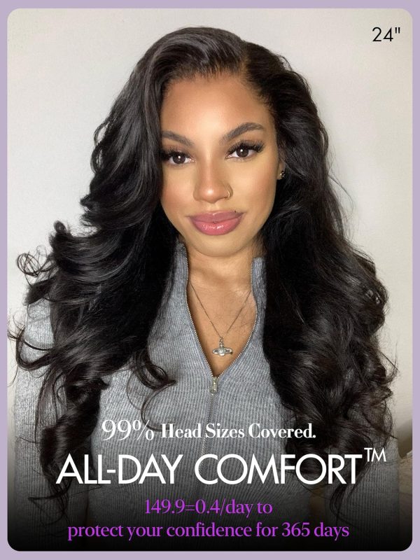 LUVME HAIR 7x6 HD Lace All-Day Comfort Wig 200% Density Hair PartingMax Lace Wigs Highlight Color Loose Body Wave Lace Front Wigs Human Hair Pre Cut Plucked Lace Frontal Glueless 20 Inches Mix Brown - Image 12