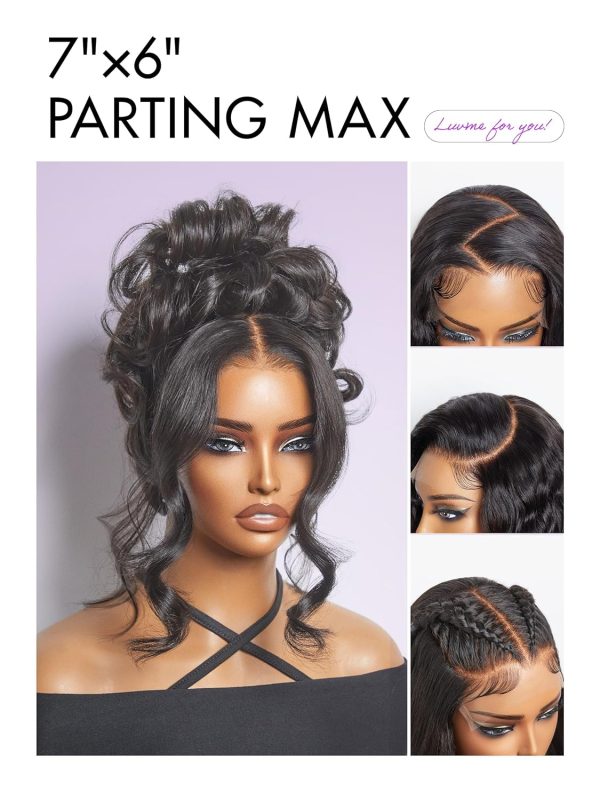 LUVME HAIR 7x6 HD Lace All-Day Comfort Wig 200% Density Hair PartingMax Lace Wigs Highlight Color Loose Body Wave Lace Front Wigs Human Hair Pre Cut Plucked Lace Frontal Glueless 20 Inches Mix Brown - Image 17
