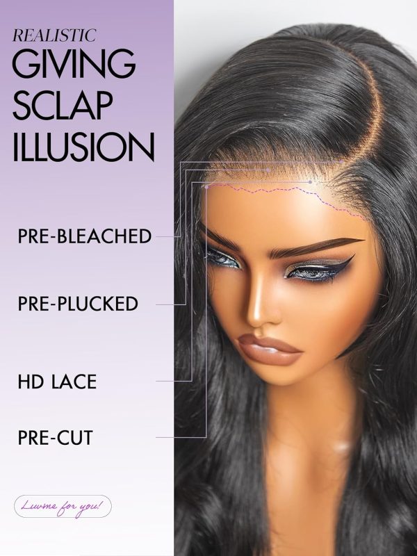 LUVME HAIR 7x6 HD Lace All-Day Comfort Wig 200% Density Hair PartingMax Lace Wigs Highlight Color Loose Body Wave Lace Front Wigs Human Hair Pre Cut Plucked Lace Frontal Glueless 20 Inches Mix Brown - Image 31